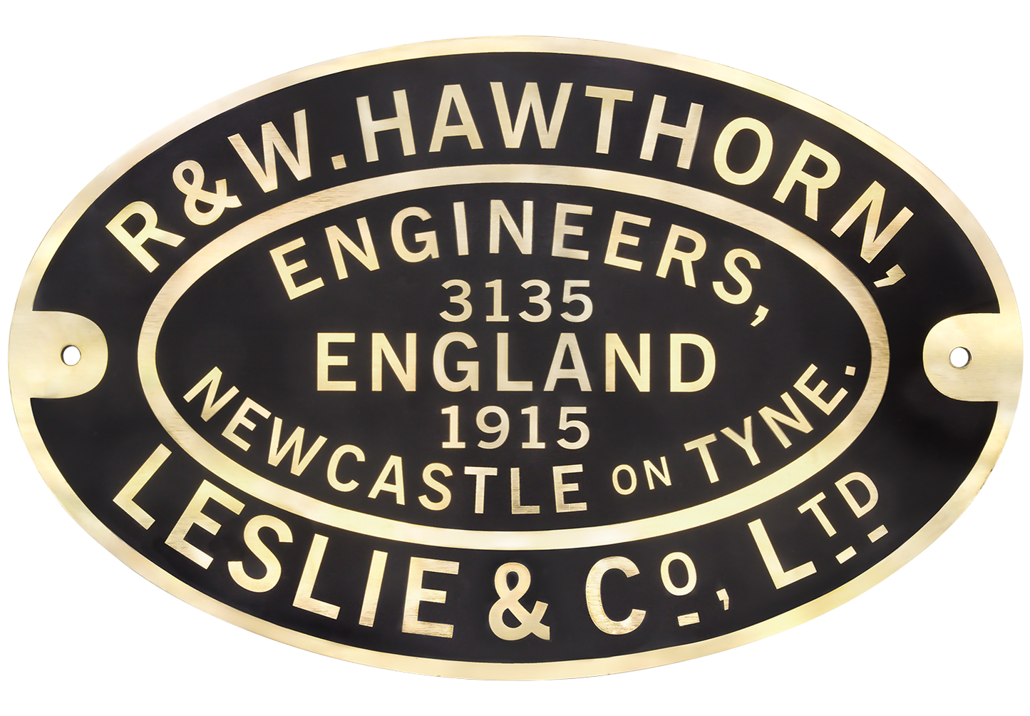 Hawthorn Leslie Worksplate Full Size Replica – 3135 Invincible