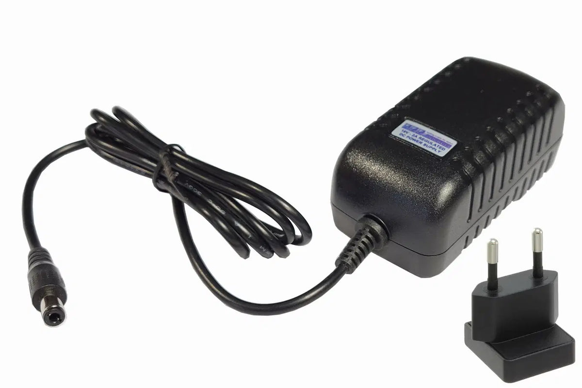 DCP-12.3.EU 12V DC, 3A (36W) (EU) Super-high reliability power supply for DC/DCC systems - 2.5mm DC plug