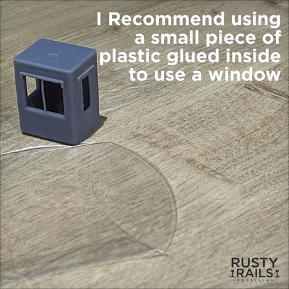 OO Gauge Kiosk (Single Pack) - Unpainted