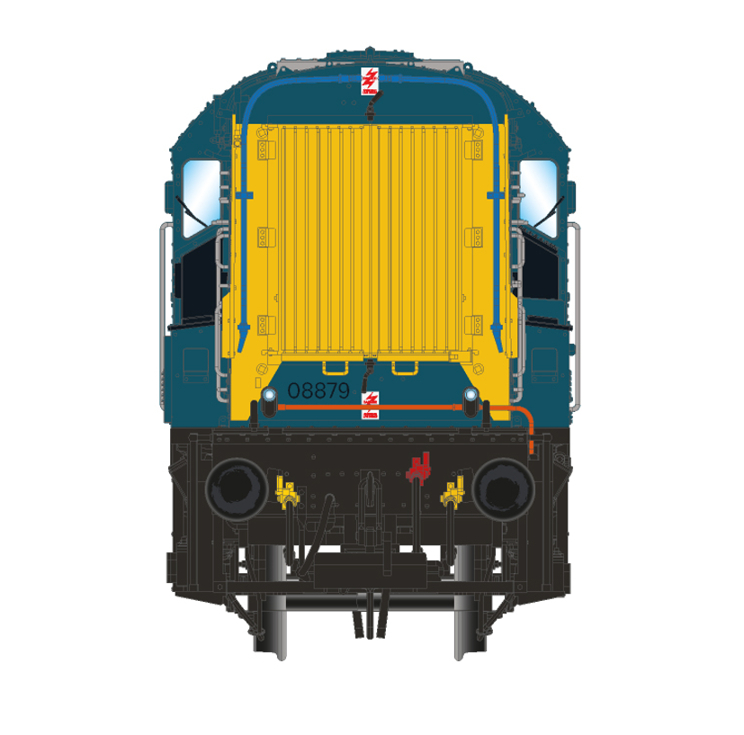 ACC3690-DCC Class 08 08879 "Sheffield Childrens Hospital" Tinsley Depot Blue - DCC Sound
