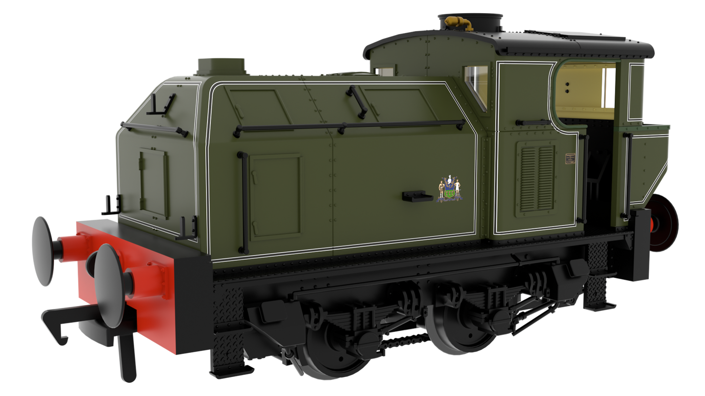 949208 Post-War Sentinel - Sheffield Corporation Electricity Department Lined Green Steam Locomotive