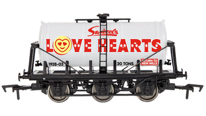 4F-SWIZZELS-004 Swizzels Sweets "Love Hearts" - Grey 6-Wheel Tank Wagon