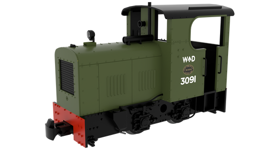 834511 009 Fowler Resilient - War Department WD Green Diesel Locomotive - DCC Fitted