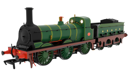 825510 SER O Class 0-6-0 No. 49 SECR Lined Green (simplified) Steam Locomotive - DCC Sound