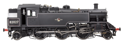 British Railways Standard 3MT 2-6-2T Lined Black Late Crest 82027 - Steam Tank Locomotive