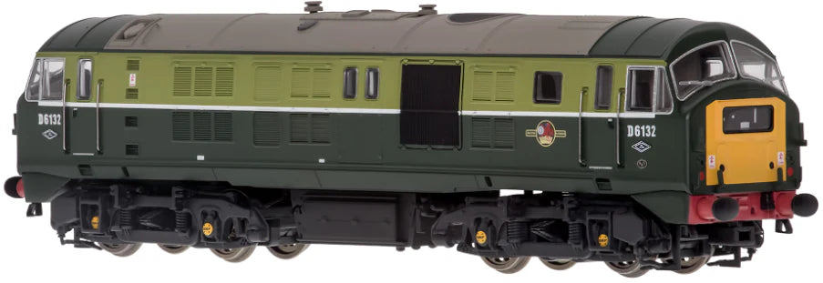 4D-014-006D Class 29 D6132 BR Two Tone Green (Small Yellow Panel) Diesel Locomotive - DCC Fitted