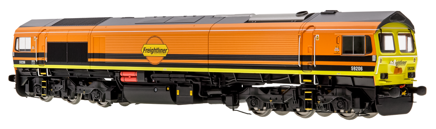 Class 59 59206 Freightliner Orange John F Yeoman Diesel Locomotive - DCC Fitted