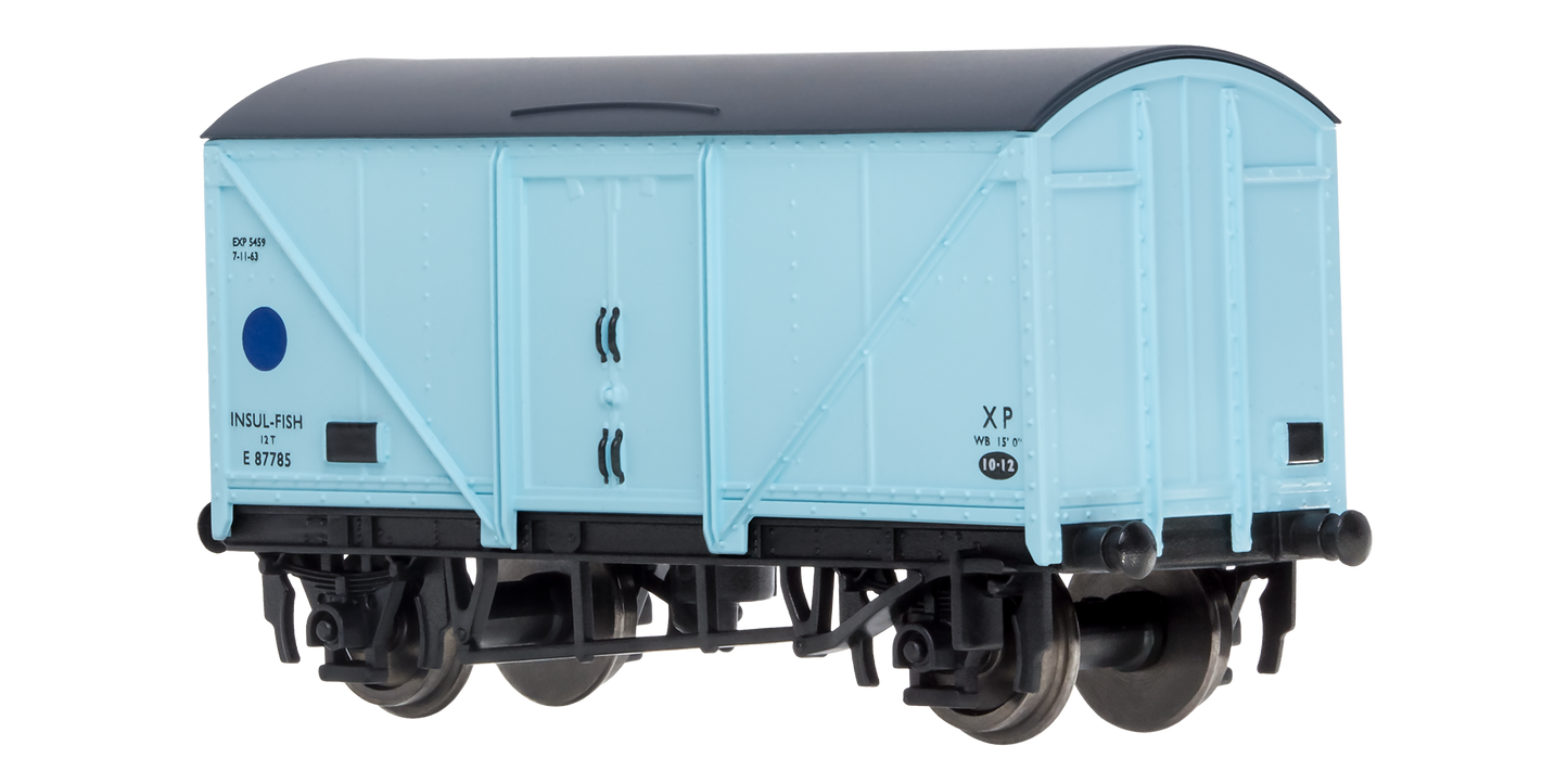 2F-019-011 Blue Spot Fish Van Light Blue E87785