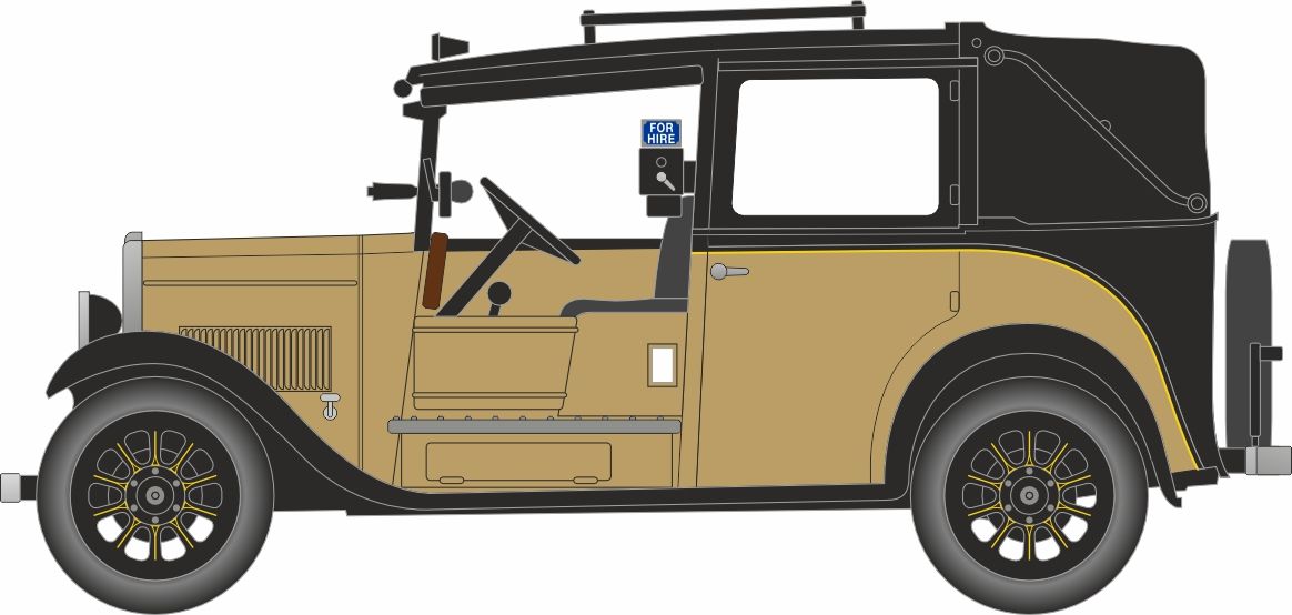76AT007 Austin Low Loader Taxi Fawn