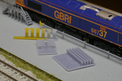 N Gauge Crash Barriers (28cm) (Single Pack) - Unpainted Model Kit