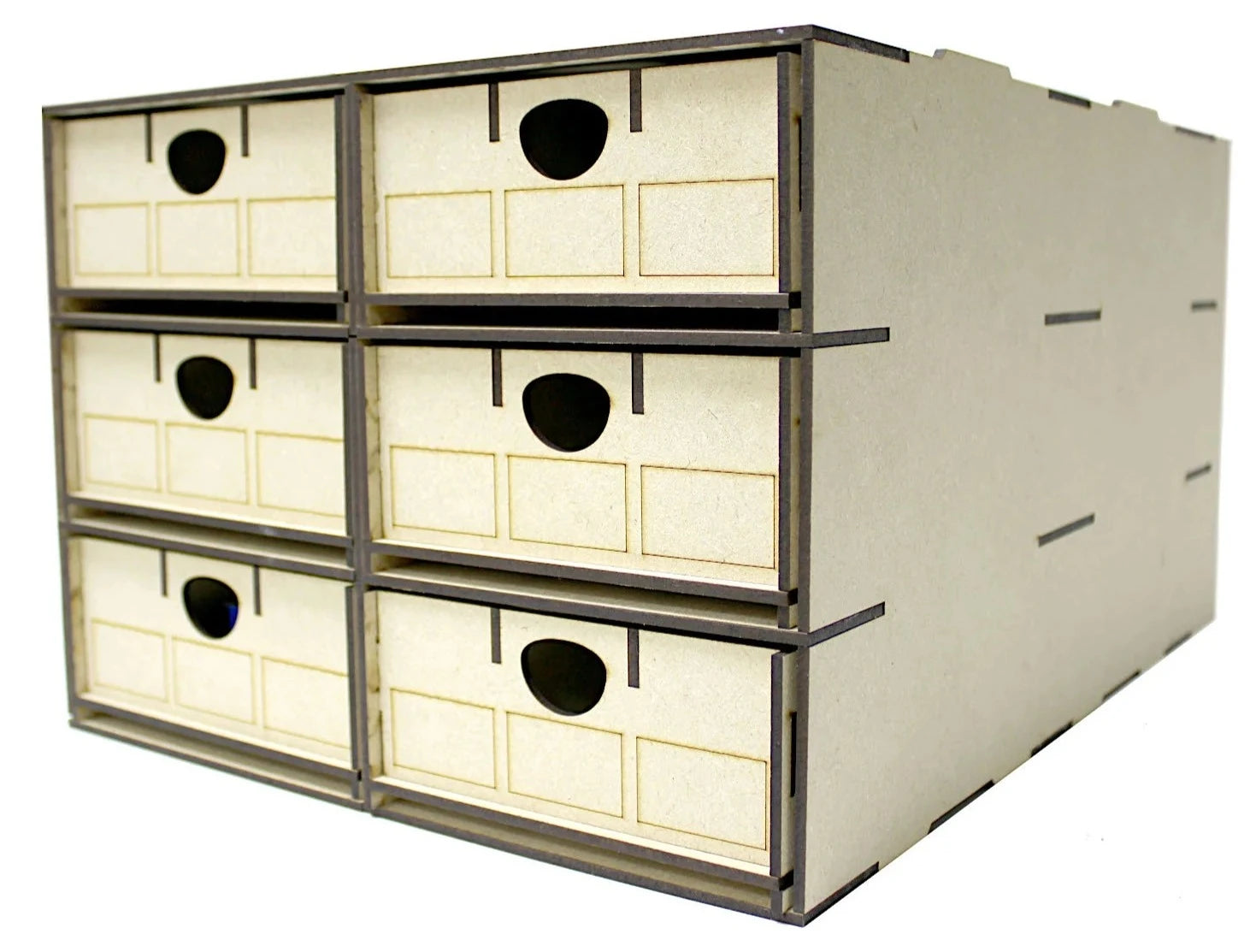WWScenics WSLC-018 WWS Rolling Stock Storage Box 6x Multi-Cpt – Rails