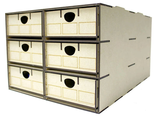 WWS Rolling Stock Storage Box 6x Multi-Cpt Drawers