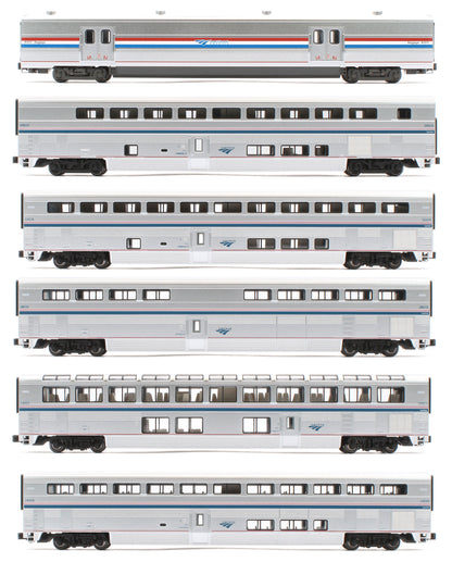 10-1789 -40266 Amtrak Superliner PhVI 6 Car Set