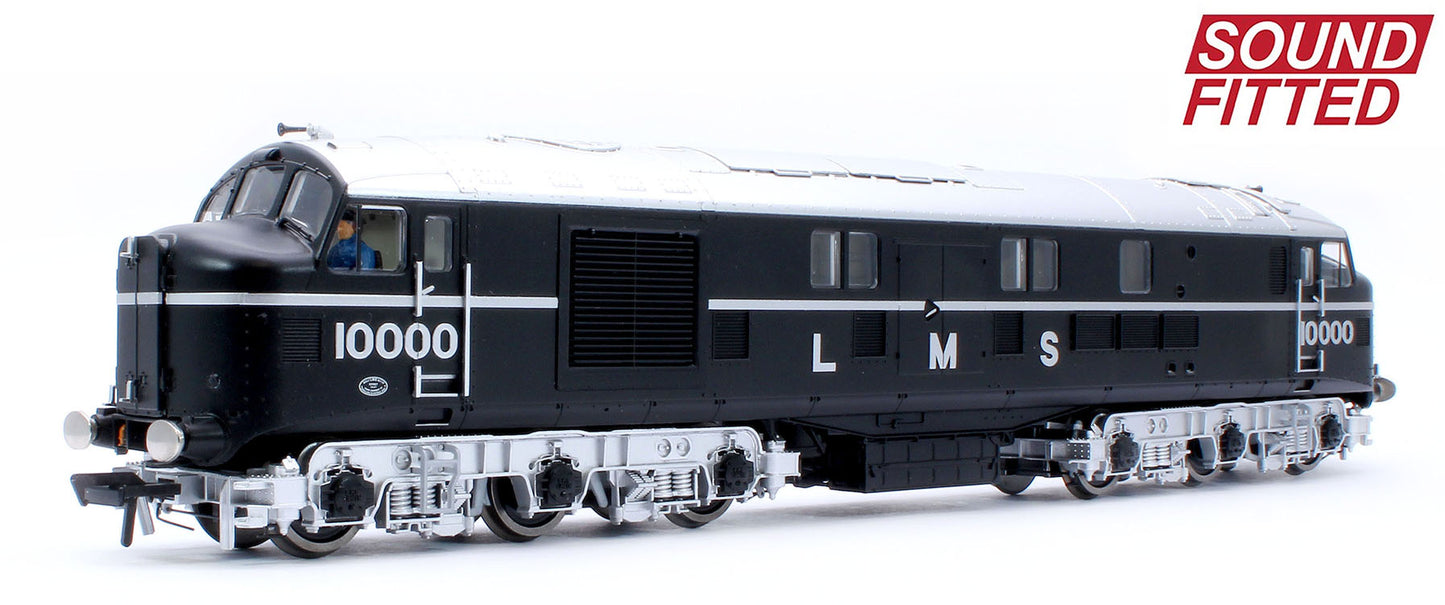 LMS 10000 Black & Chrome With LMS Lettering Diesel Locomotive - DCC Sound