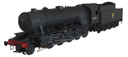 WD Austerity 2-10-0 BR Black Early Crest No.90751 Steam Locomotive