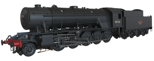 WD Austerity 2-10-0 BR Black Late Crest No.90763 Steam Locomotive