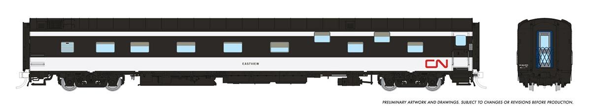 HO Duplex Sleeper: CN - Wet Noodle Scheme: #1136 Endeavour