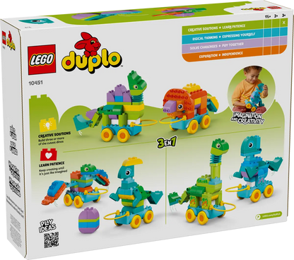 10451 Lego Duplo 3in1 Dinosaurs on Wheels - 10451