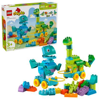 10451 Lego Duplo 3in1 Dinosaurs on Wheels - 10451