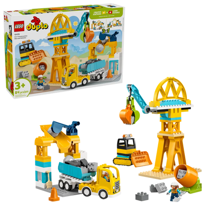 10476 Lego Duplo 3 in 1 Construction Site and Vehicles - 10476
