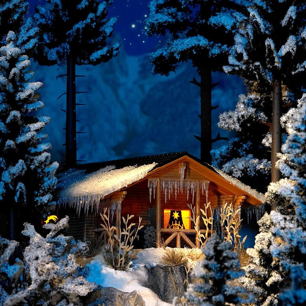 BUS1085 Snow Covered Winter Lodge