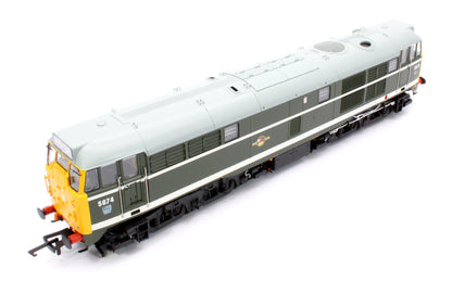 Pre-Owned ACC2740-5674DCC Class 31 No.5674 BR Green (full yellow ends, LU trip cock & tabet catcher recess) Diesel Locomotive (DCC Sound)