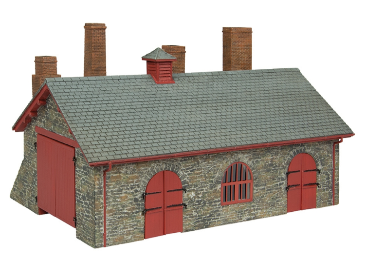 Narrow Gauge Blacksmith's and Wagon Workshop Red