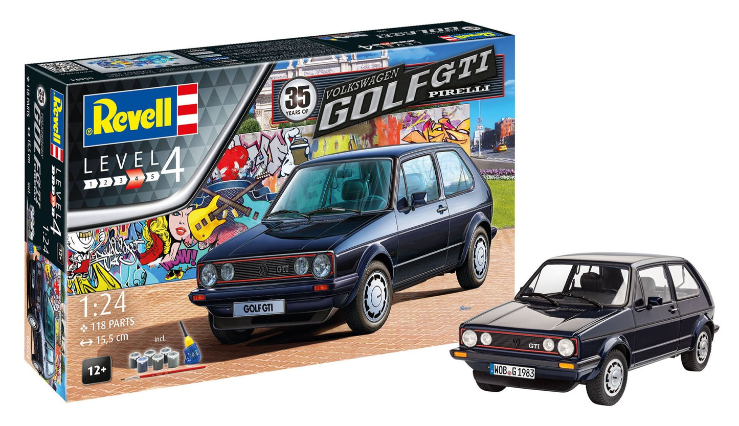 Gift Set Volkswagen Golf GTI "Pirelli" 35th Anniv. (1:24 Scale) Model Kit