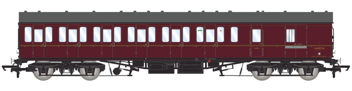 BR Mk1 57' Non-Gangway Coach - BS - Sc43216