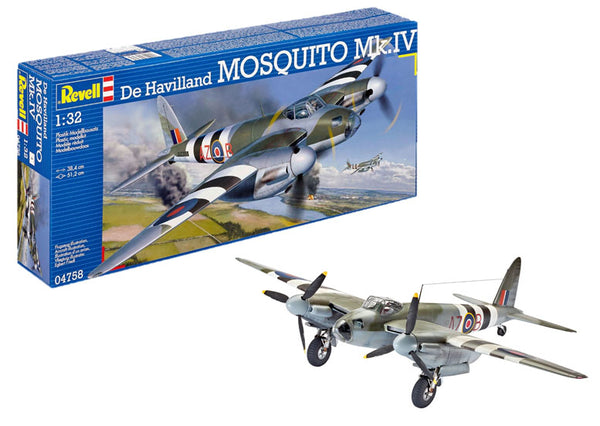 Revell 04758 De Havilland Mosquito Mk.IV (1:32 Scale) Model – Rails