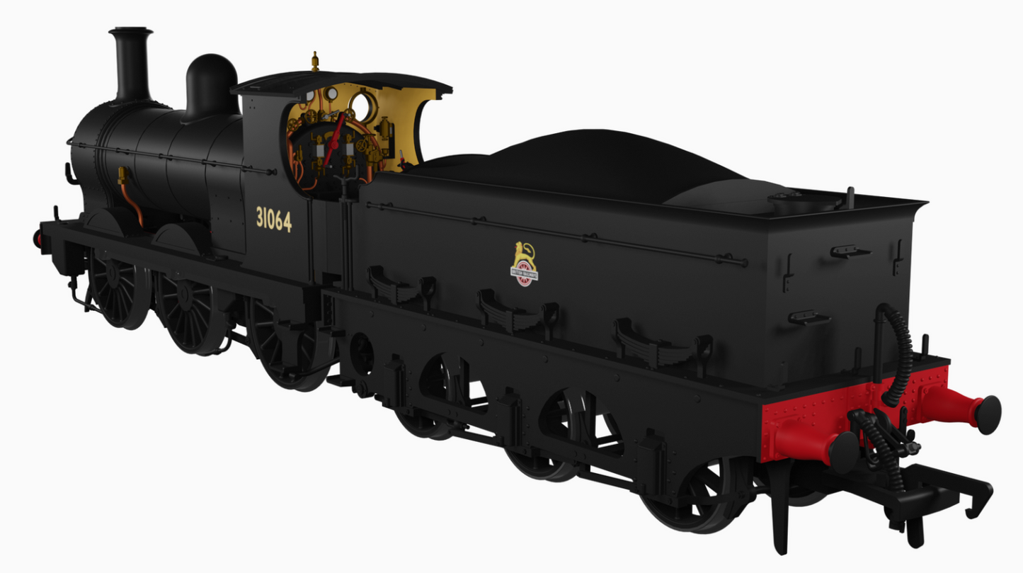 SECR O1 No.31064 British Railways Early Crest Unlined Black Steam Locomotive