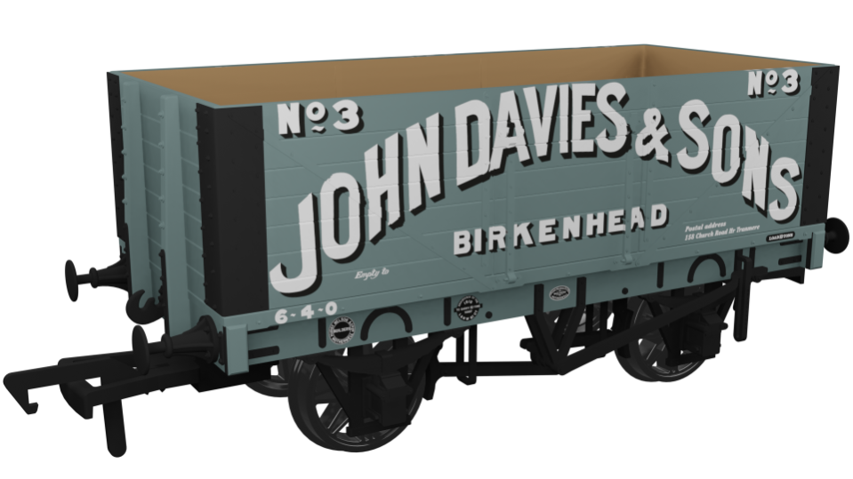 7 Plank 1907 Private Owner Wagon John Davies & Sons No.3