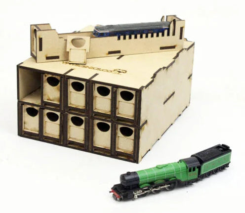 TT:120/OO9 Loco Storage Box - 10 Drawers