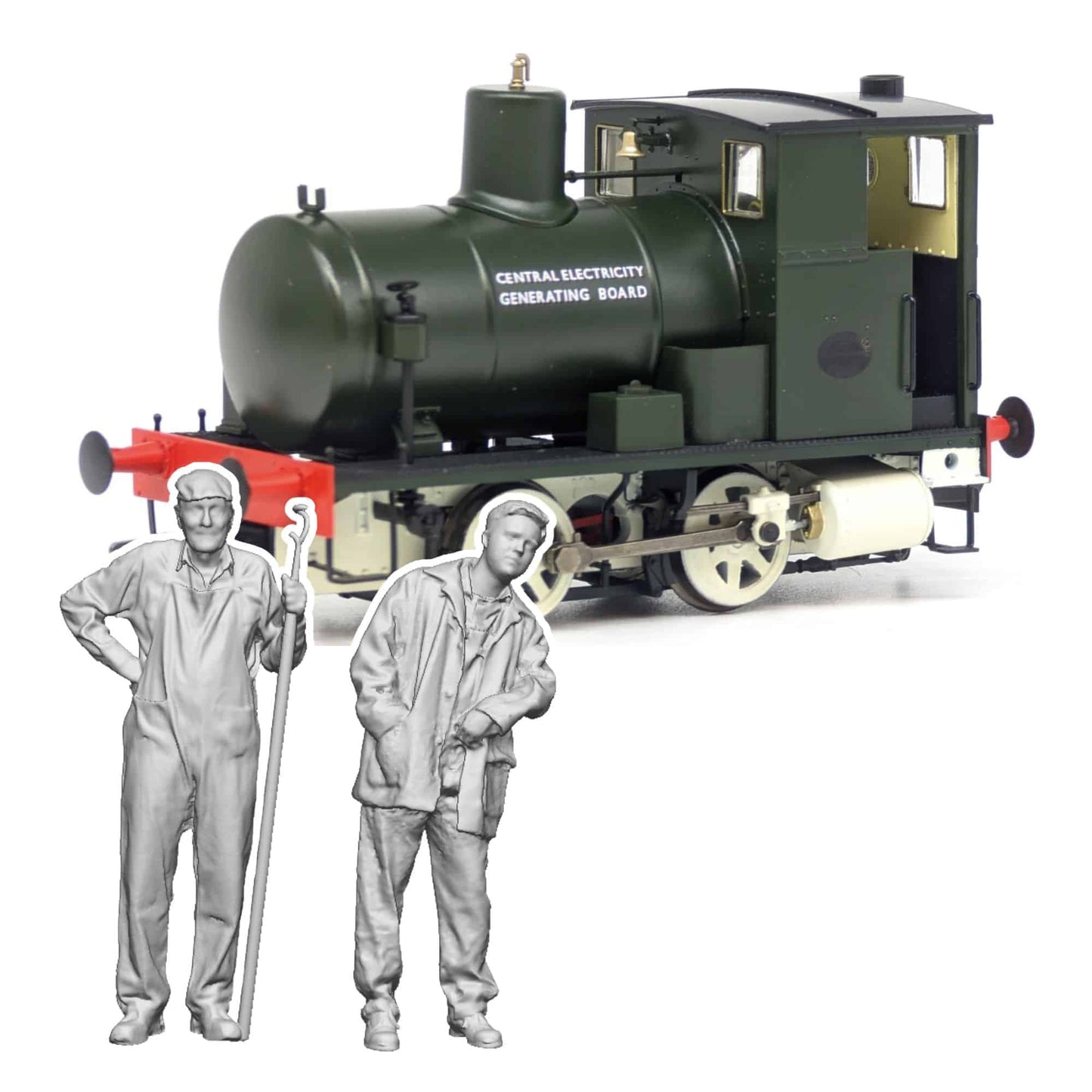 OO Gauge Loco Specific Crew - Andrew Barclay Fireless Crew Pack