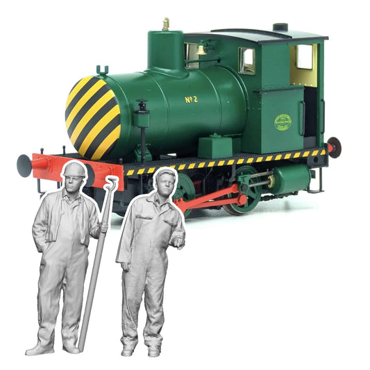 OO Gauge Loco Specific Crew - Andrew Barclay Fireless Crew Pack