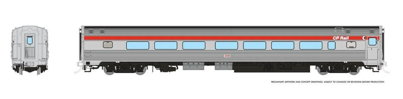 HO Budd Coach: CP Rail - Action Red: #114