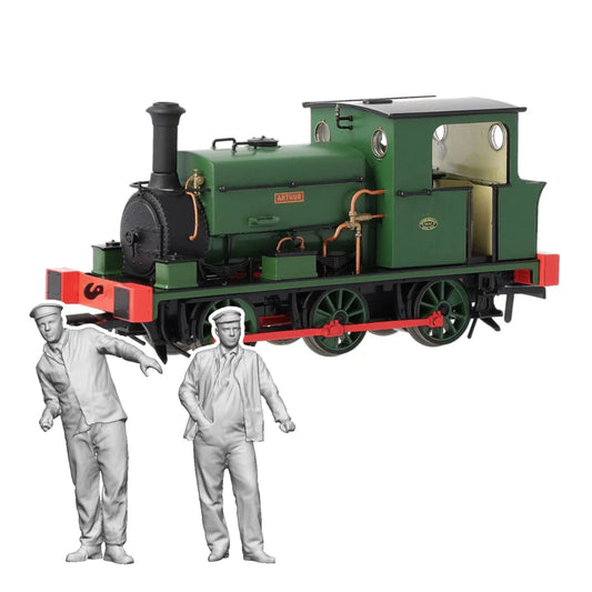 11417-076 OO Gauge Manning Wardle L Class Late Crew