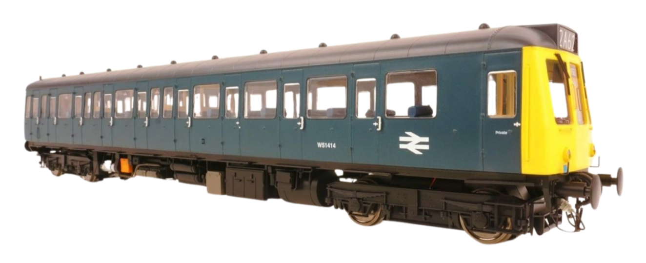 Class 117 BR Blue (Full Yellow Ends) 3 Car DMU