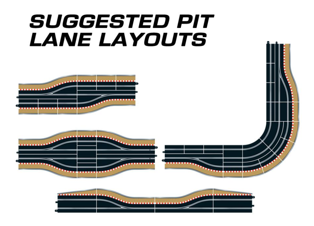 Pit Lane Track (Left Hand) - Includes Sensor