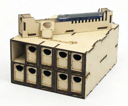 TT:120/OO9 Loco Storage Box - 10 Drawers