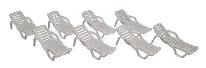 TT:120 Scale Sun Loungers (8 Pack)