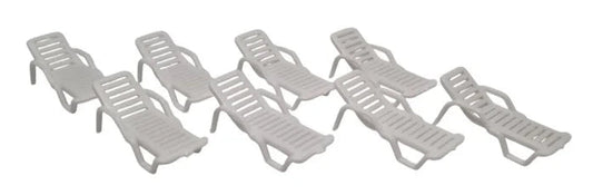 TT:120 Scale Sun Loungers (8 Pack)