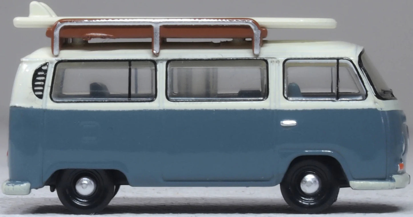 VW Bay Window T2 Bus/Surfboards Fiord Blue/Arcona White
