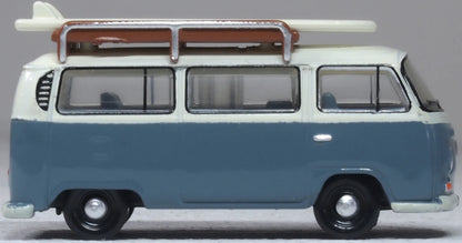 VW Bay Window T2 Bus/Surfboards Fiord Blue/Arcona White
