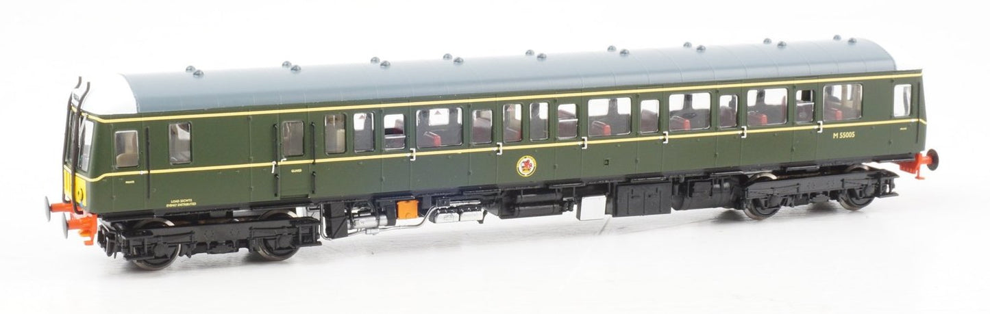 Class 122 BR Green M55005 (Small Yellow Panels) Single Car DMU