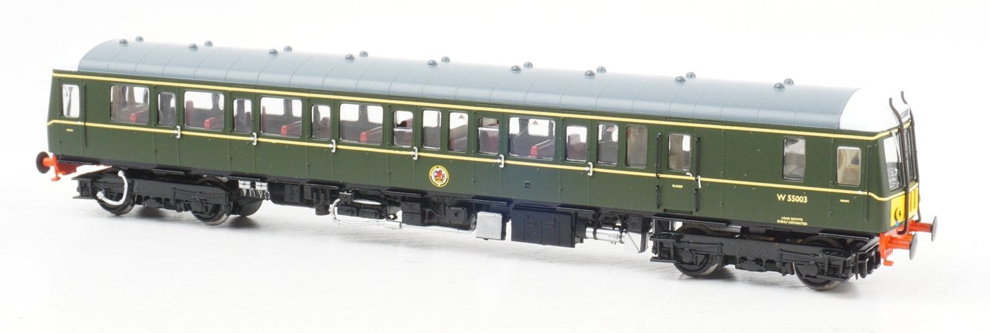 Class 122 BR Green W55003 (Small Yellow Panels) Single Car DMU