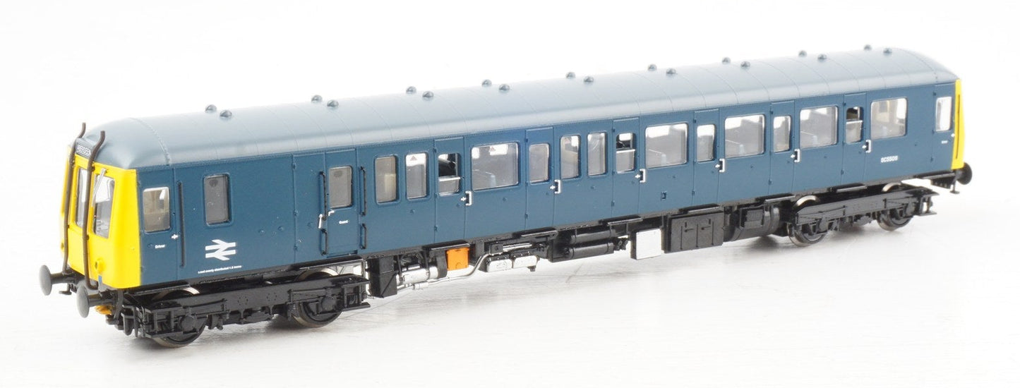 Class 122 BR Blue Sc55011 (Full Yellow Ends) Single Car DMU
