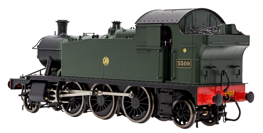 LHT-S-5503US Class 55xx 2-6-2 Shirtbutton GWR Green Unnumbered Steam Locomotive - DCC Sound Fitted main image 0