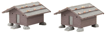 130636 Hay Barns (2) Kit