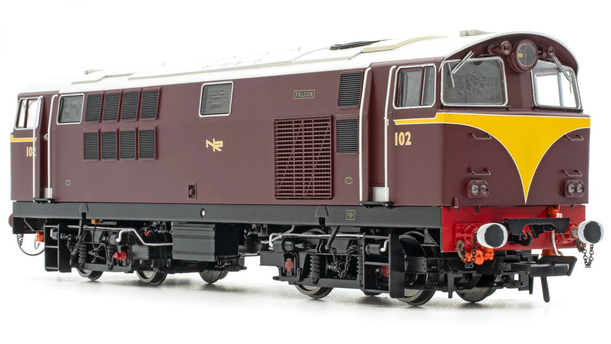 IRM1331-DCC NIR 101 Class Hunslet 102 'Falcon' Maroon (as delivered) Diesel Locomotive - DCC Sound